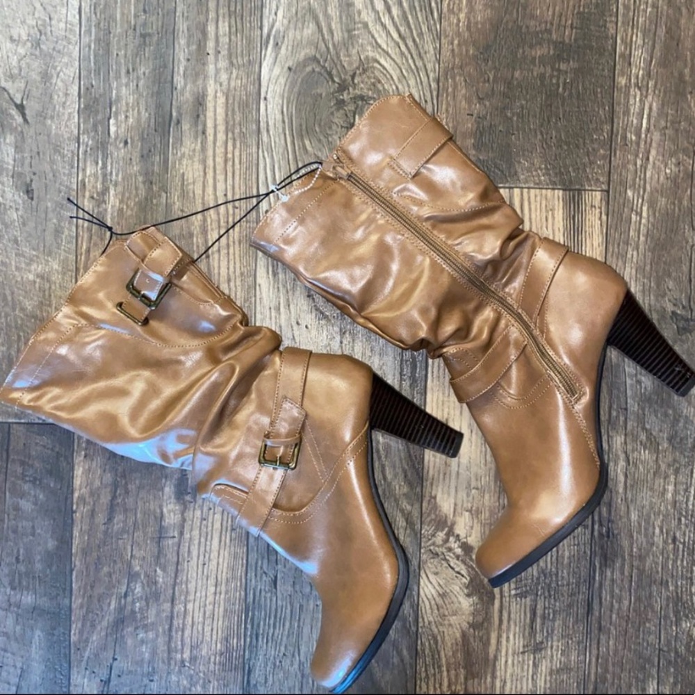 Leather boots